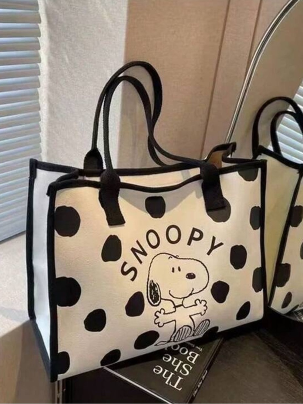 Snoopy Polka Dot Tote Bag NEW 🏷️